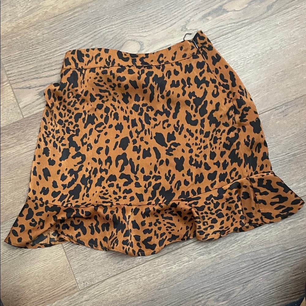 Forever 21 Leopard Print Mini Skirt